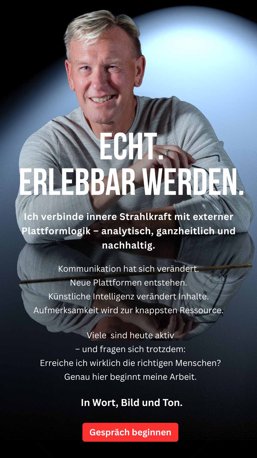 Echt erlebbar werden mit Medienstratege und PR-Berater Dirk Rabis - mobil im Web