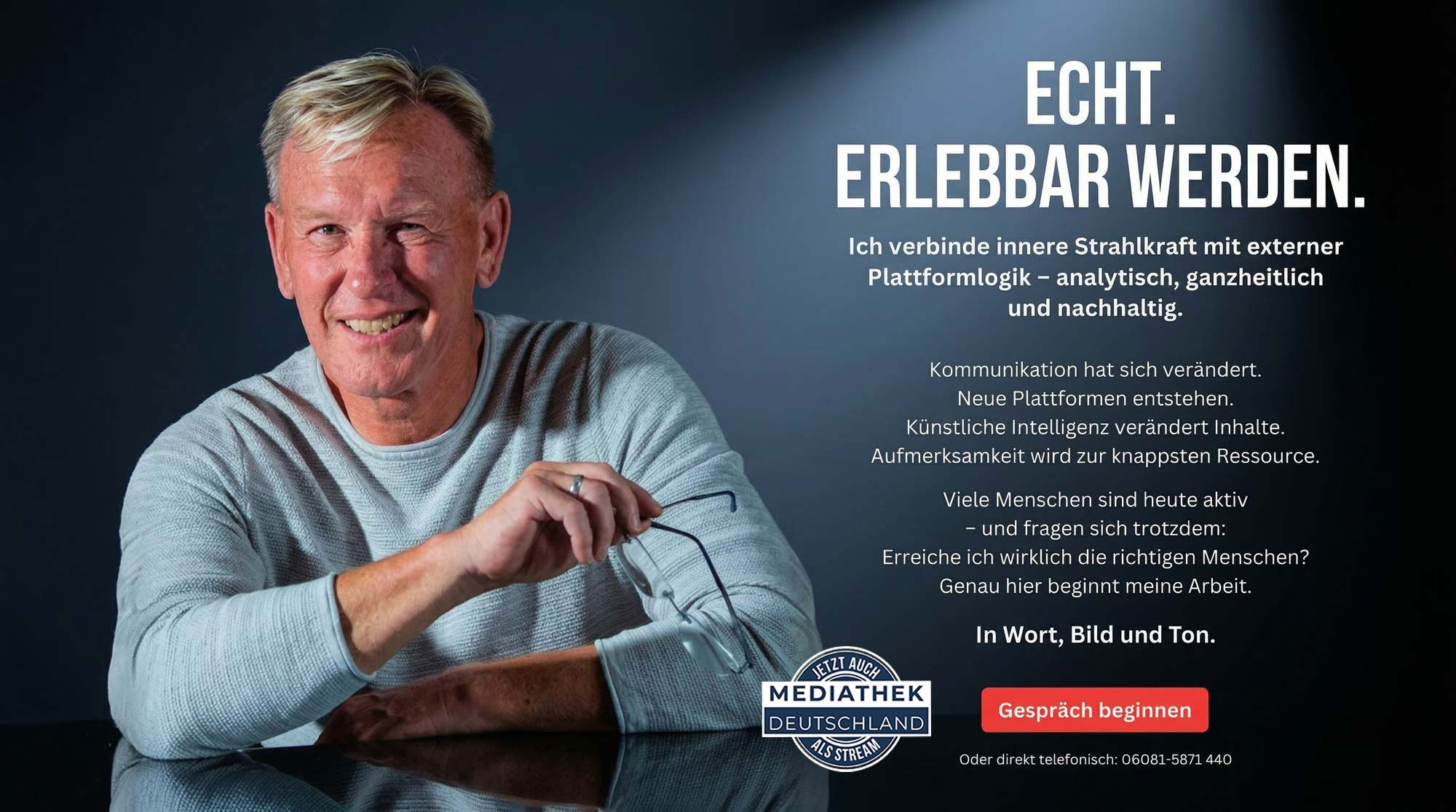 Echt erlebbar werden mit Medienstratege Dirk Rabis DTP-Mediathek