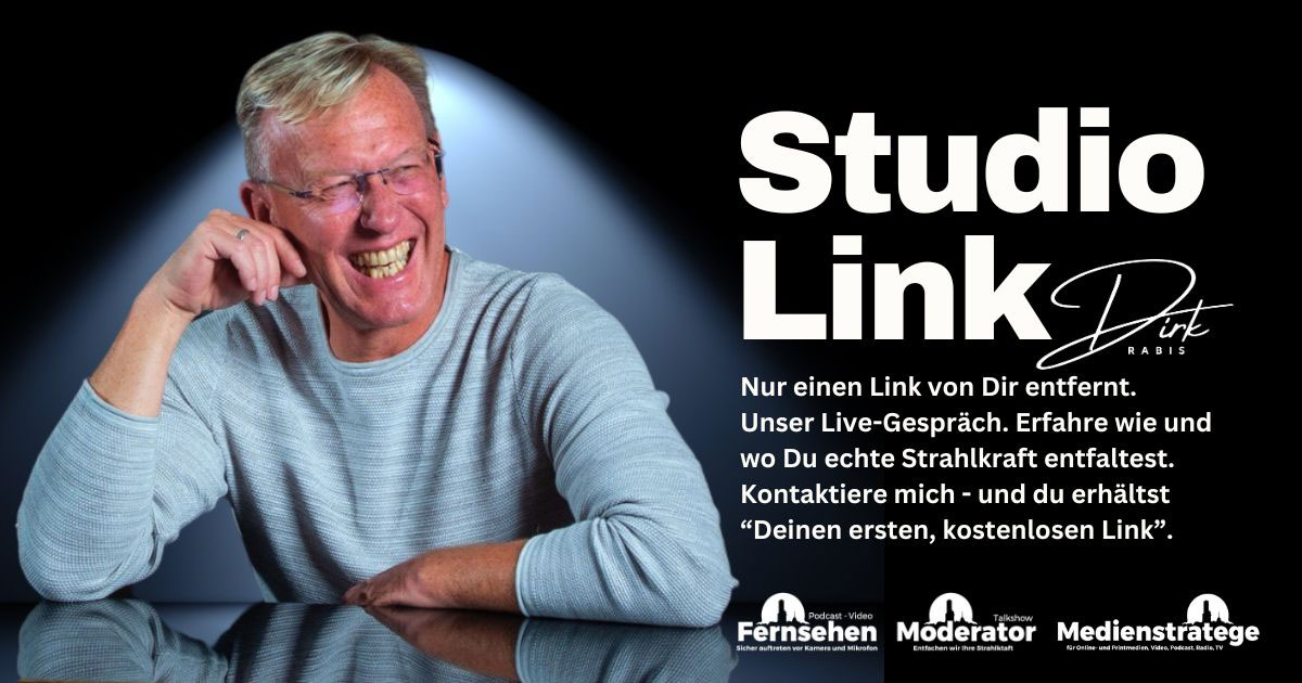 Echt. Erlebbar werden. Erhalte deinen Studio-Link