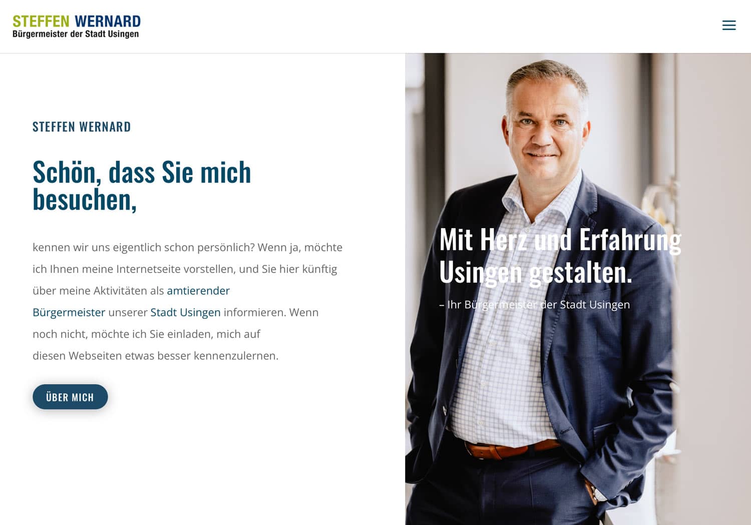 Steffen Wernard Buergermeister Stadt Usingen Homepage Relaunch powered by DER-PR-BERATER Dirk Rabis