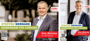 Steffen Wernard Bürgermeister Wahlkampf Wahlplakat Format 2021